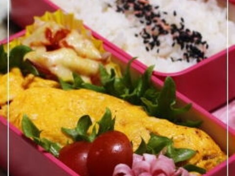 チャプチェオムレツのお弁当